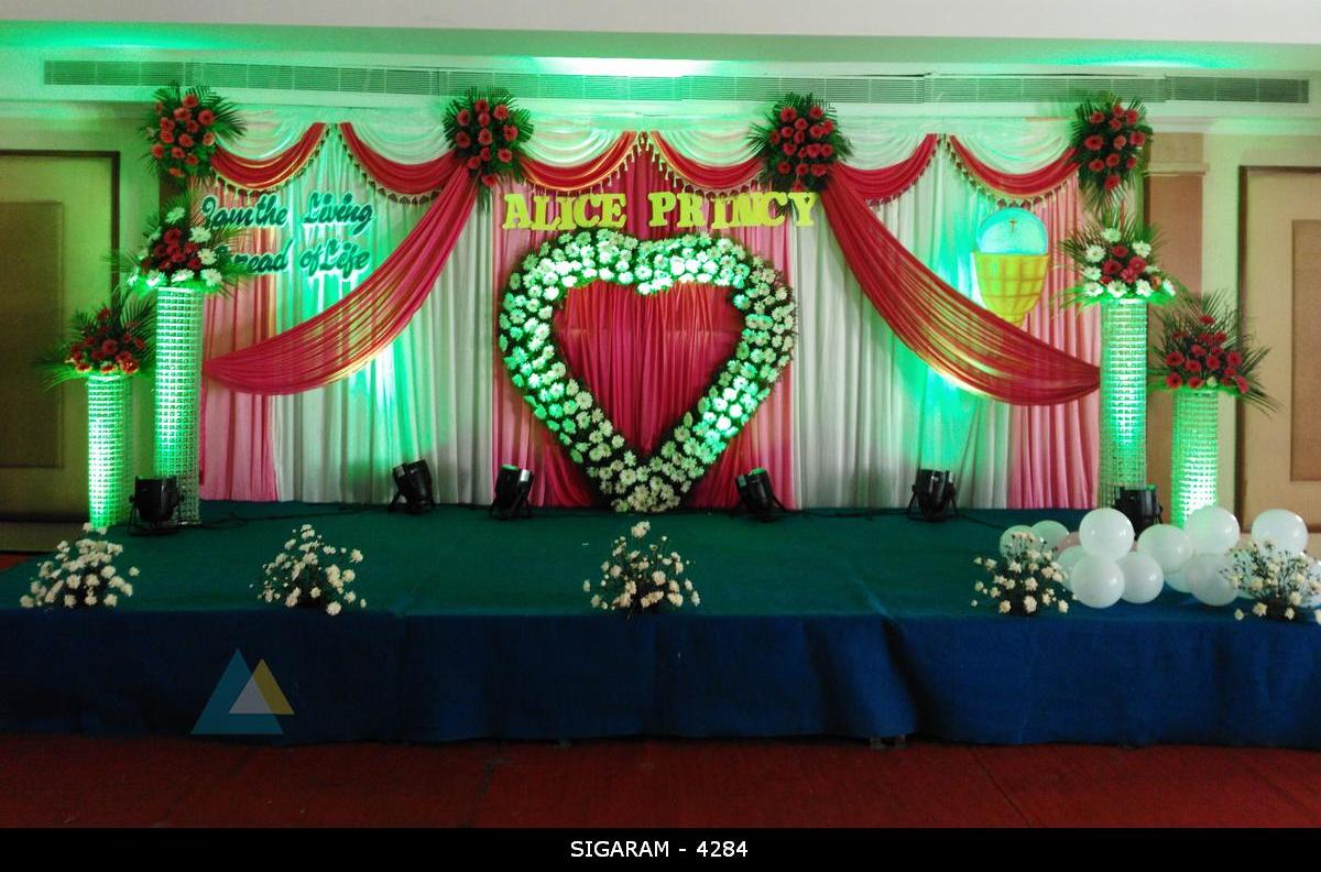 Wedding Reception Decoration Done At Mass Hotel Pondicherry