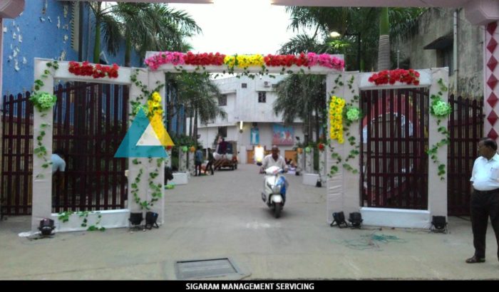 Entrance arch Decoration at AVN Mahal, Chengalpattu