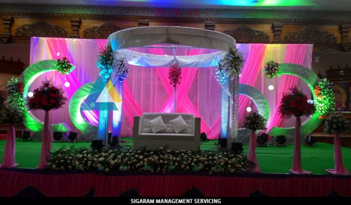 Reception Decoration at AVN Mahal, Chengalpattu