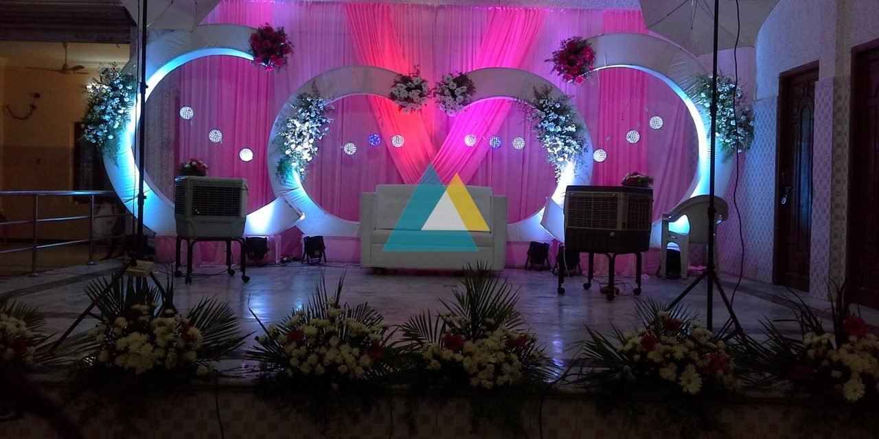 Reception Decoration at VV Arumuga Mandapam, Villupuram Reception Decoration at VV Arumuga Mandapam, Villupuram