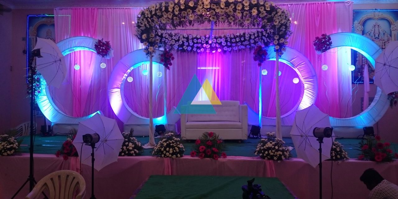 Wedding Reception decoration at Samikannu Mandapam (1)
