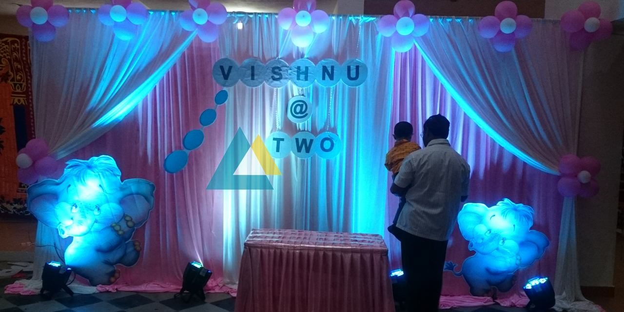 Elephant theme Birthday Party decoration at Pondicherry Elephant theme Birthday Party decoration at Pondicherry