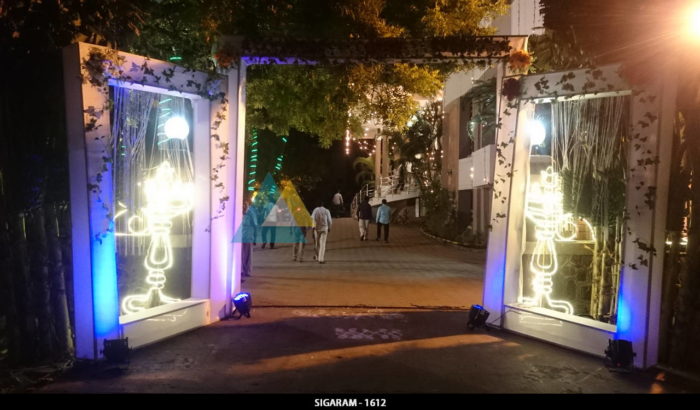 Entrance Decoration at NT Mahal Pondicherry