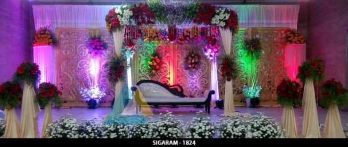 Reception Decoration at Sulochana Bangaru Thirumana Mandapam
