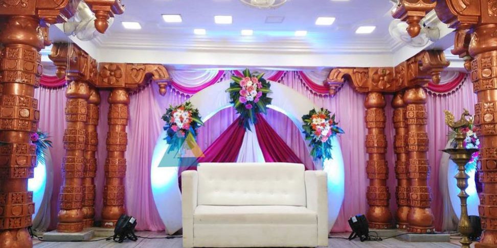 Reception Decoration at Vel Sokkanathan Mandapam, Pondicherry (1)