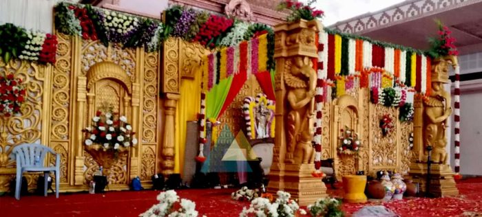 Wedding Reception Decoration at Jayaram Mandapam Pondicherry (1)