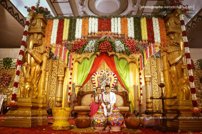 Wedding Reception Decoration at Jayaram mandapam, Pondicherry Wedding Reception Decoration at Jayaram mandapam, Pondicherry