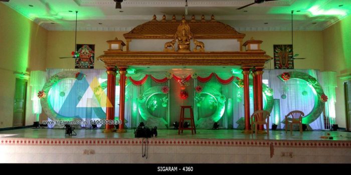 Wedding Reception decoratin at Ambal Mandapam (1)