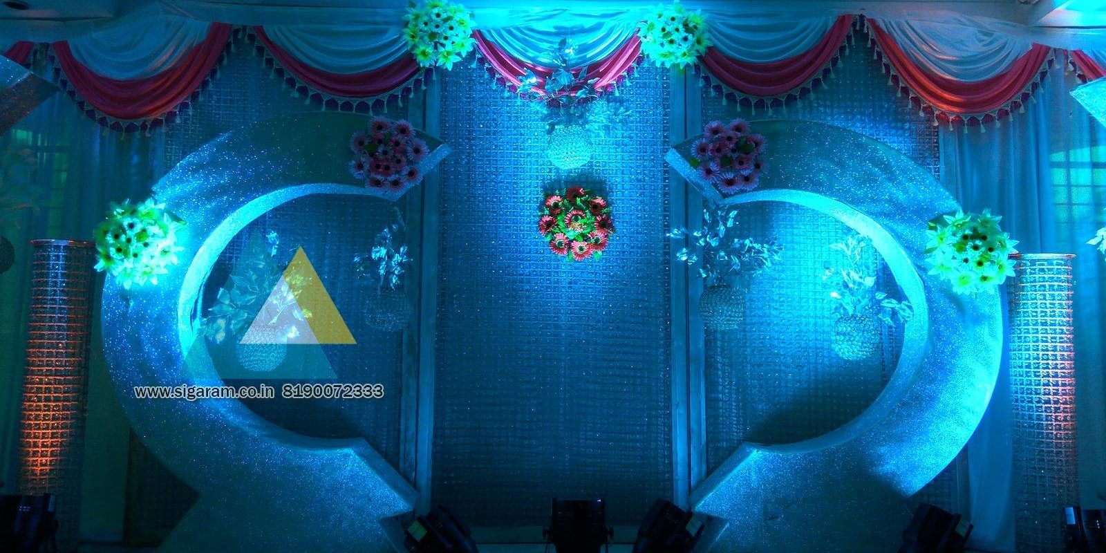 Wedding Reception decoration at Ambal Mandapam