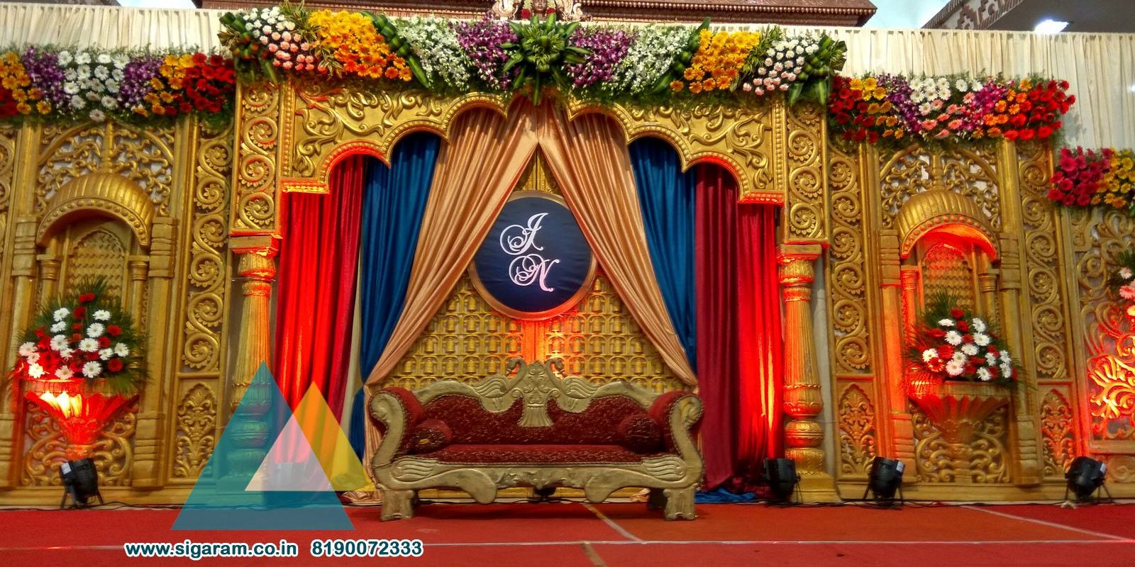Wedding Stage Decoration @ Jayaram Thirumana Nilayam, Puducherry