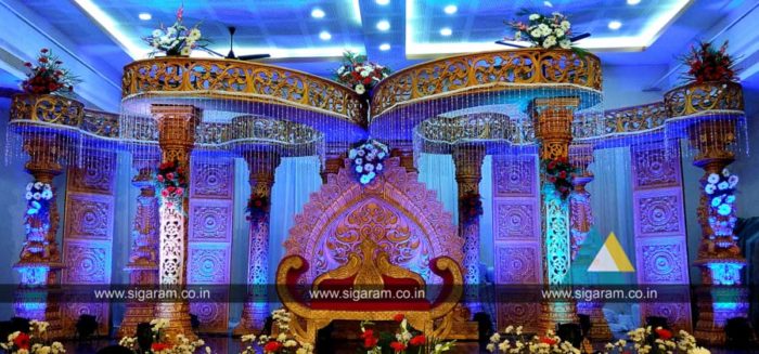 Wedding Mandap Decoration at Anandha Thirumana Nilayam, Puducherry