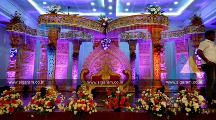 Wedding Mandap Decoration at Anandha Thirumana Nilayam, Pondicherry