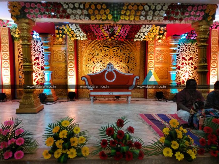 Wedding decoration at Ponmani arangam Chidambaram (1)