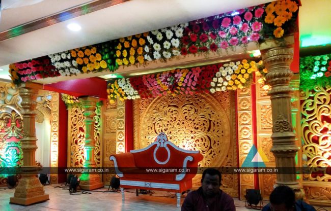 Wedding decoration at Ponmani arangam Chidambaram (4) Wedding decoration at Ponmani arangam Chidambaram (4)