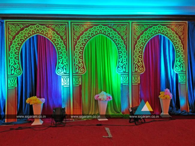 Mehandi Stage Decoration at Shenbaga Convention Center, Puducherry (3)