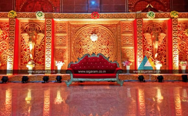 Reception stage decoration DP Saraswathi Mandapam (4)