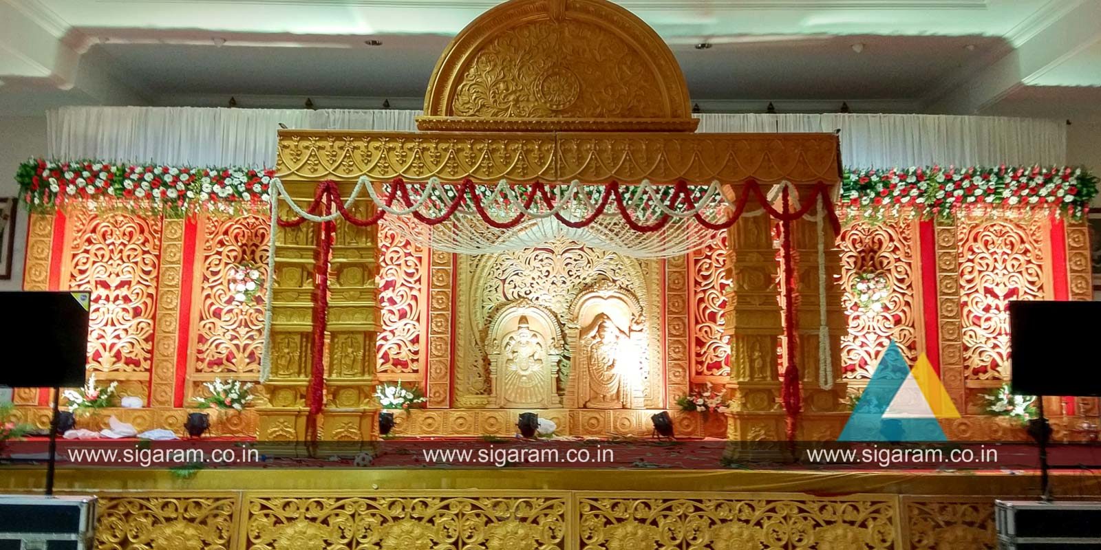 Reception and Marriage stage decoration at NT Mahal, 100ft road ...