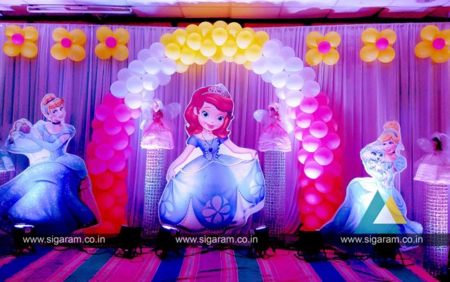 Princess theme birthday decoration Rina Mahal (2)