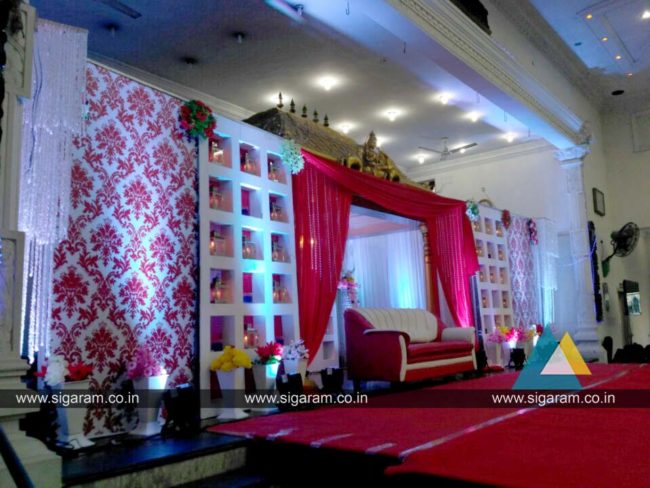 Reception decoration at Thamizh Mandapam Pondicherry (3)