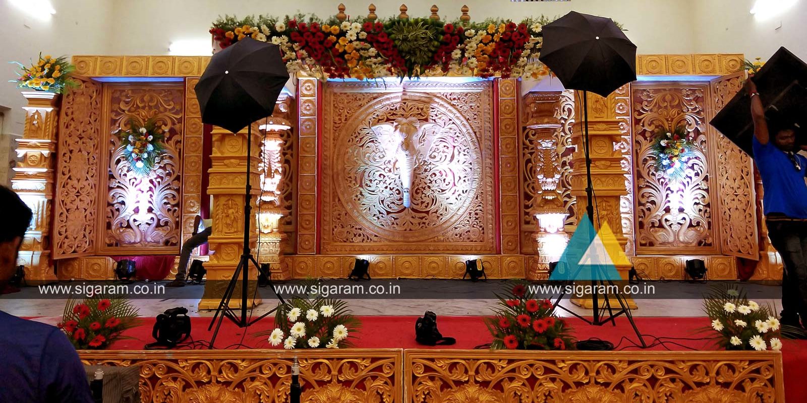 Reception stage decoration Thavamani Kalapet Pondicherry (2)