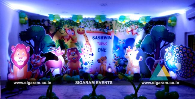 Jungle Theme Birthday Decoration Villupuram (2)