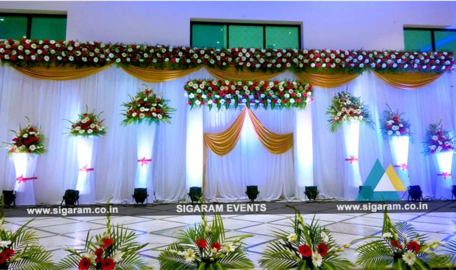 Reception decoration at Logalakshmi Mahal, Villupuram (3)