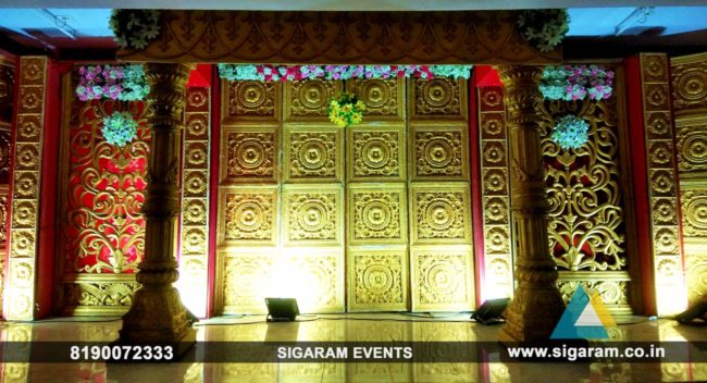 Wedding decoration at Mangalakshmi Murugesanar Mandapam, Marakkanam (3)